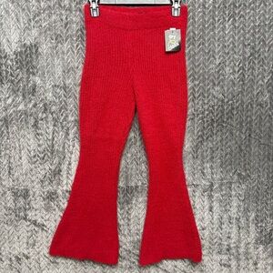 Art Class Redvel Red Velvet Flare Pants Girls L (10/12) NWT Pull On